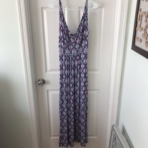 Gorgeous blue and purple maxi dress